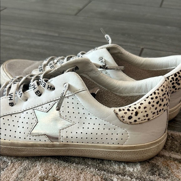Vintage Havana White and Gray Star Sneakers Size 8 - Picture 5 of 9
